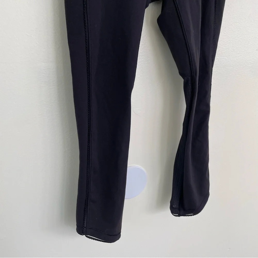Lululemon Mesh Crop Leggings Black size 2 Winter 2016